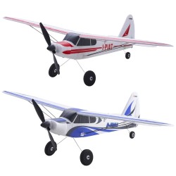 FMS PA-18 500 mm siipiväli 2,4 GHz 4-kanavainen EPP-runkoinen sisäänrakennetulla gyroskoopilla aloittelijoille valmis lentoon