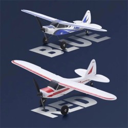 FMS PA-18 500 mm siipiväli 2,4 GHz 4-kanavainen EPP-runkoinen sisäänrakennetulla gyroskoopilla aloittelijoille valmis lentoon