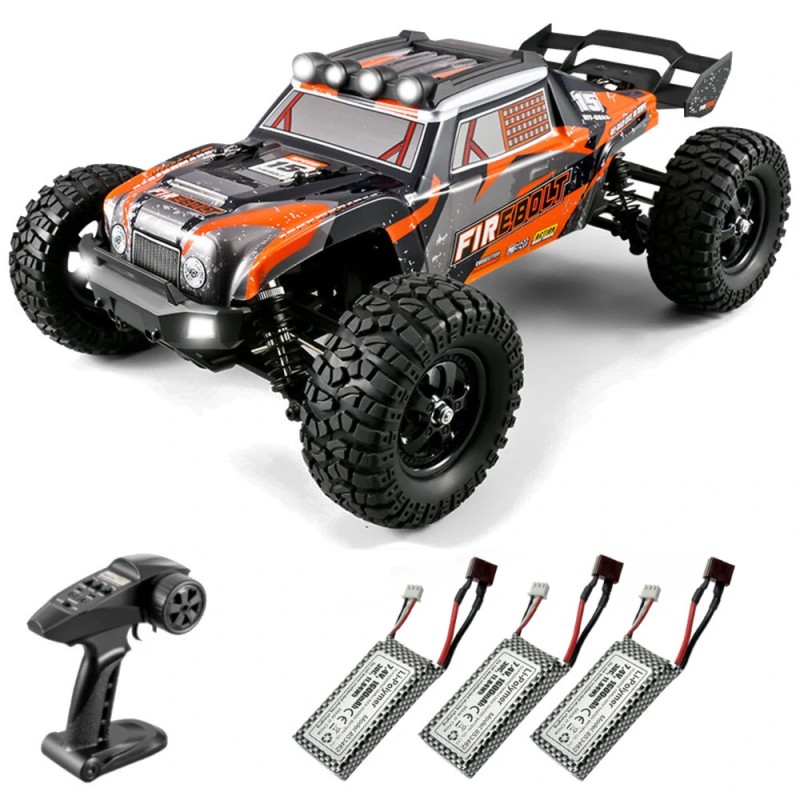 HBX Haiboxing 901A harjaton RC auto 1 12 4WD 50km h maastoauto usealla akulla LED valoilla