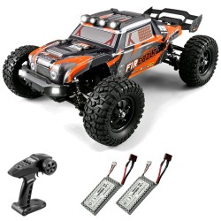 HBX Haiboxing 901A harjaton RC-auto 1/12 4WD 50km/h maastoauto usealla akulla LED-valoilla