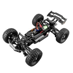 HBX Haiboxing 901A harjaton RC-auto 1/12 4WD 50km/h maastoauto usealla akulla LED-valoilla