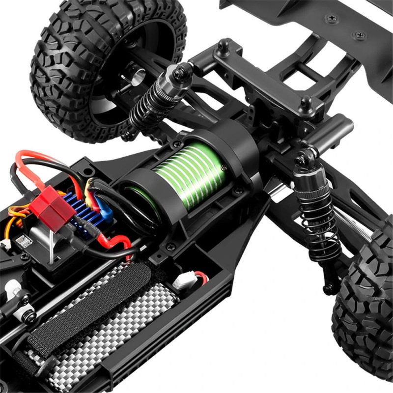 HBX Haiboxing 901A harjaton RC-auto 1/12 4WD 50km/h maastoauto usealla akulla LED-valoilla