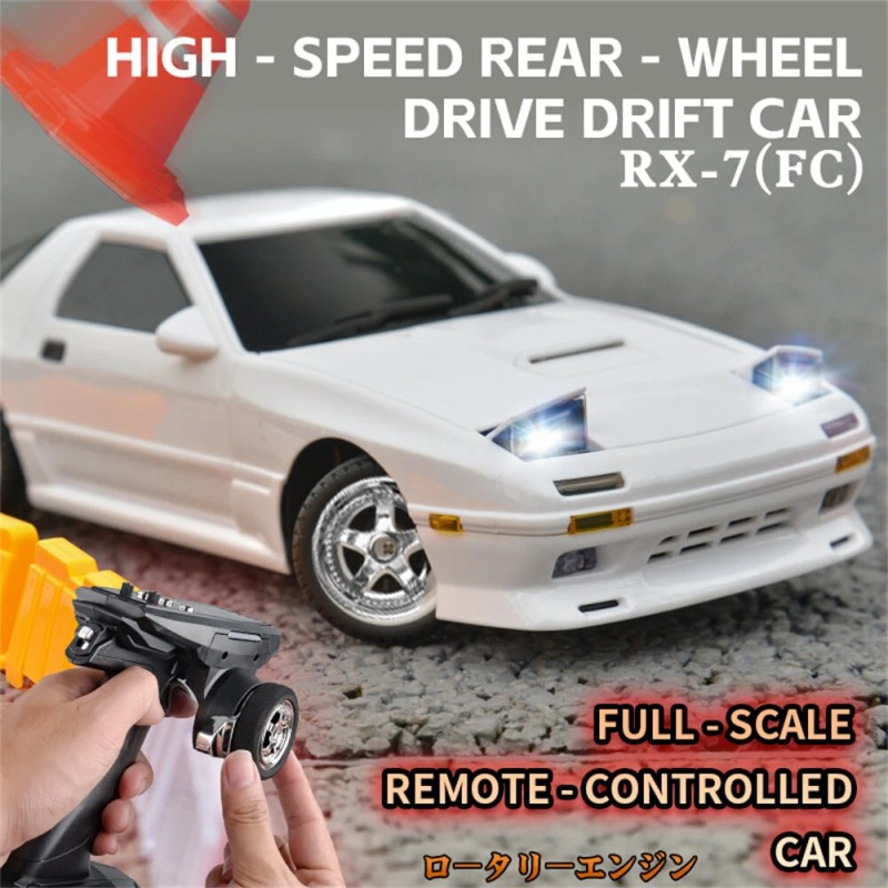 LDRC 1802 RTR 1/18 2.4G takaveto kauko-ohjattava driftaava auto gyroskoopilla täysproportionaalisella ohjauksella