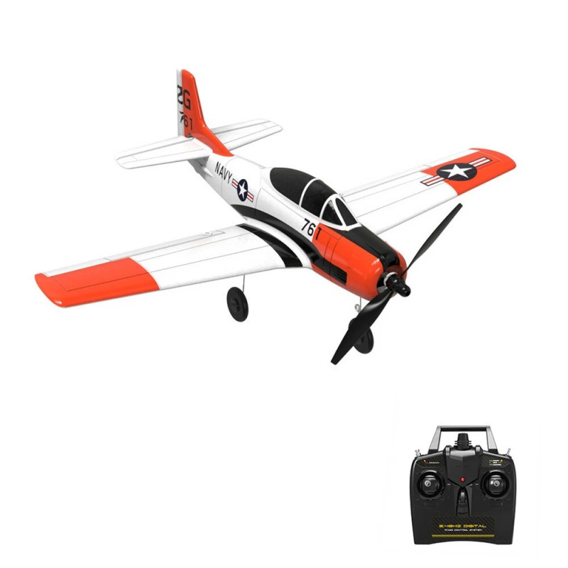 Eachine mini T-28 Trojan EPP 400 mm siipiväli RC-harjoittelulentokone 6-akselinen gyroskooppi RTF