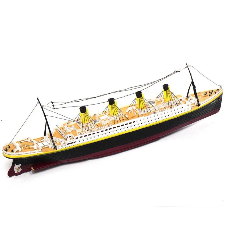 NQD 757 1/325 radiokontrolloitu Titanic-mallinen 80,5 cm vene LED-valolla