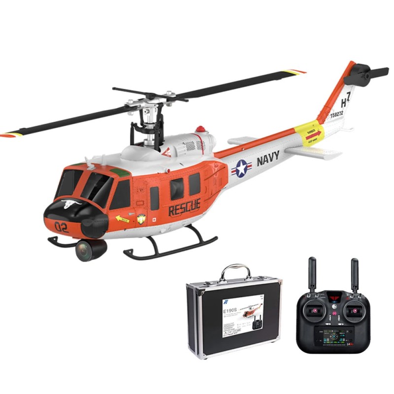 Eachine E190S UH 1 Huey GPS optinen virtaus TOF LiDAR pelastuskopteri kaksi harjatonta moottoria valmis lennolle