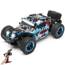 Wltoys 284161 radio ohjattu 1 28 nelivetoinen maastoauto nopeus 30 km h 2 4g led valot täysin proportionaalinen ohjaus