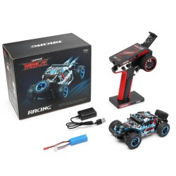 Wltoys 284161 radio-ohjattu 1/28 nelivetoinen maastoauto nopeus 30 km/h 2.4g led-valot täysin proportionaalinen ohjaus