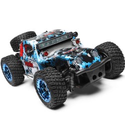 Wltoys 284161 radio-ohjattu 1/28 nelivetoinen maastoauto nopeus 30 km/h 2.4g led-valot täysin proportionaalinen ohjaus