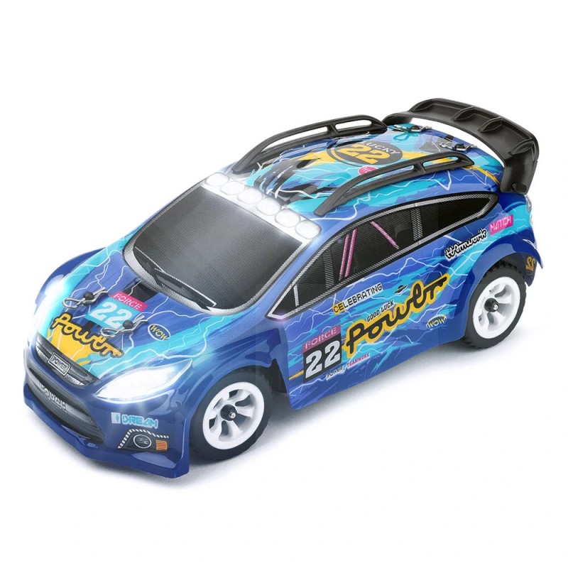 Wltoys 284010 1 28 mittakaavan radiolla ohjattava driftaava neliveto auto led valoilla
