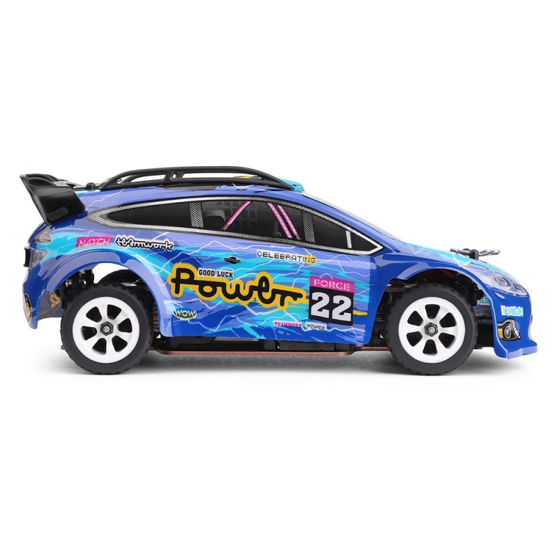 Wltoys 284010 1/28-mittakaavan radiolla ohjattava driftaava neliveto auto led-valoilla