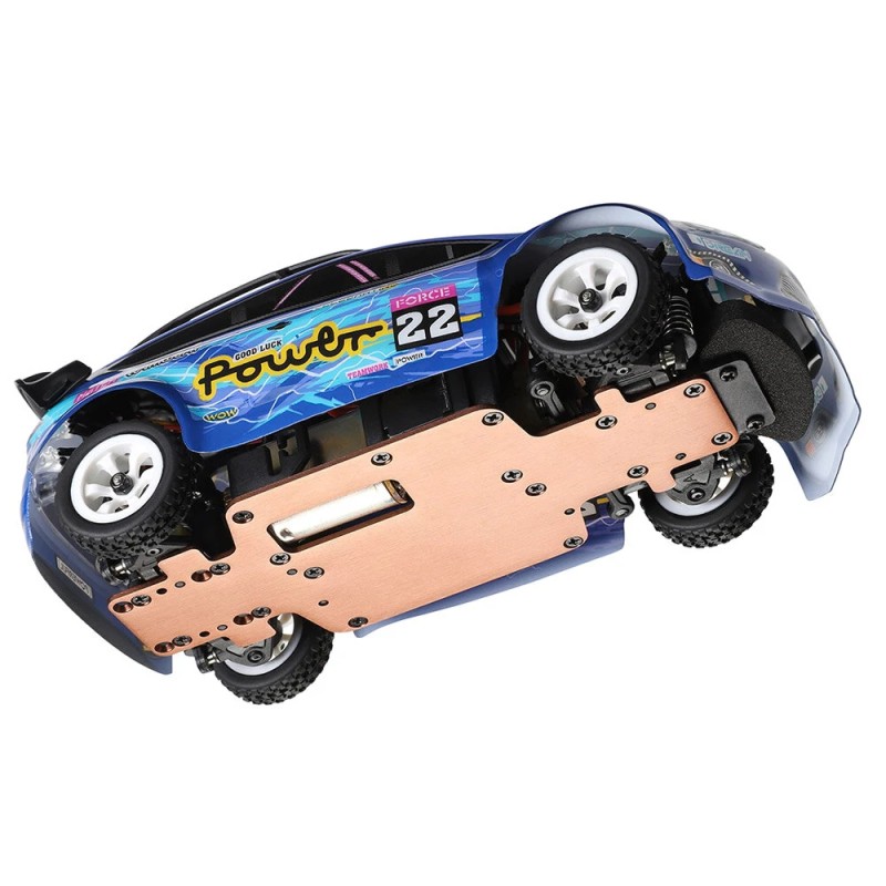 Wltoys 284010 1/28-mittakaavan radiolla ohjattava driftaava neliveto auto led-valoilla