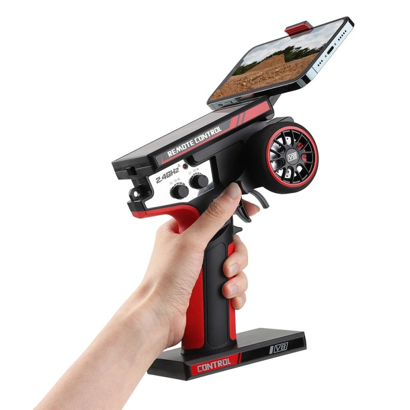 Wltoys 284010 1/28-mittakaavan radiolla ohjattava driftaava neliveto auto led-valoilla