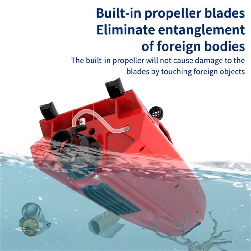 Radio-ohjattava TY XIN 2,4 GHz pikavene 30 km/h vedenpitävä LED-valoilla