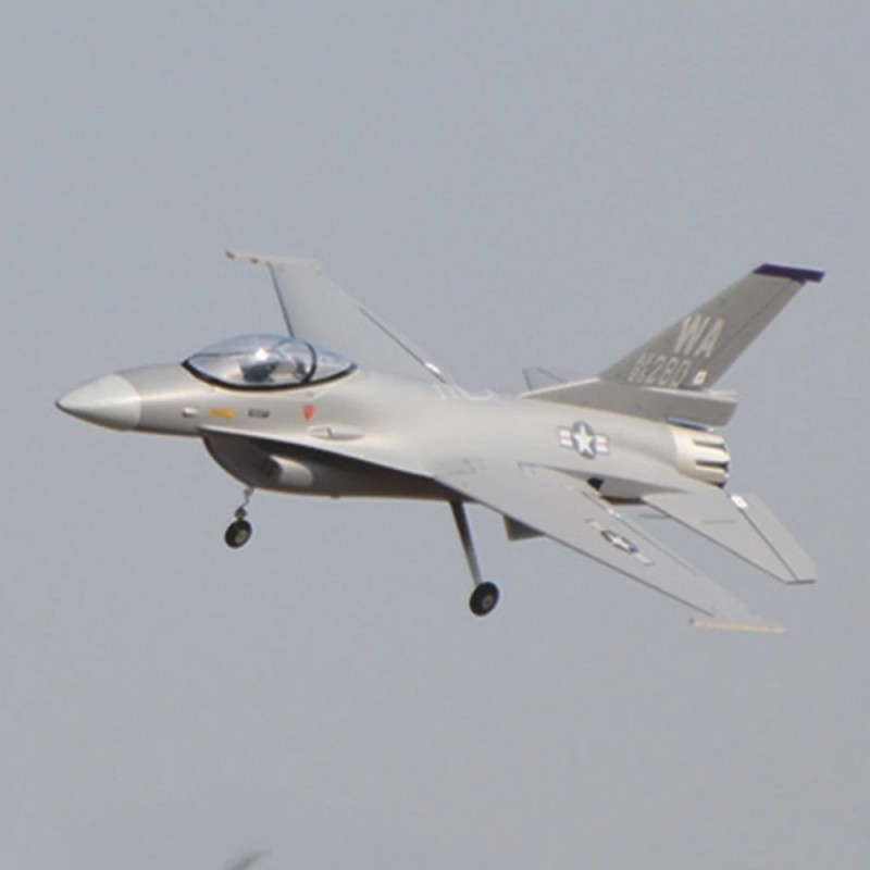 HOOKLL F16 Fighting Falcon 70 mm EDF EPO radio-ohjattava hävittäjä PNP