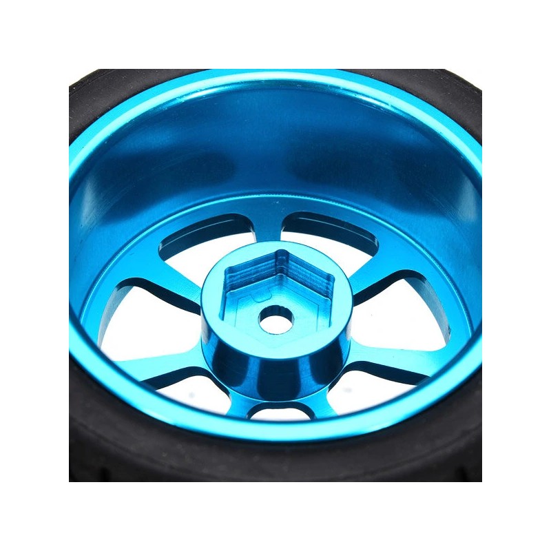 Neljä alumiinivannetta renkaineen radiolla ohjattaviin autoihin mittakaava 1/18 WLtoys A959-B A979-B A959 A969 A979 K929