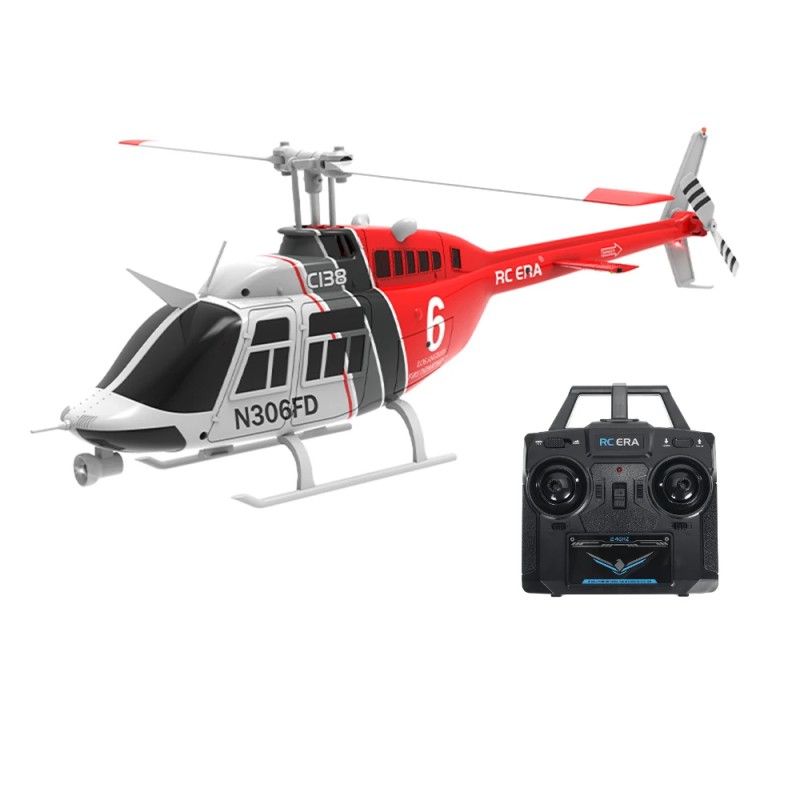 RC ERA C138 Bell 206 1 33 mittakaava 6 kanavainen 6 akselinen gyroskooppiohjattu helikopteri 2 4 GHz