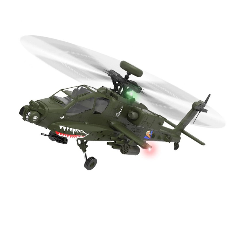 Eachine E250 AH-64 Apache 1:32 skaala RC-helikopteri kuusikanavainen 2,4 GHz 6-akselinen gyroskooppi