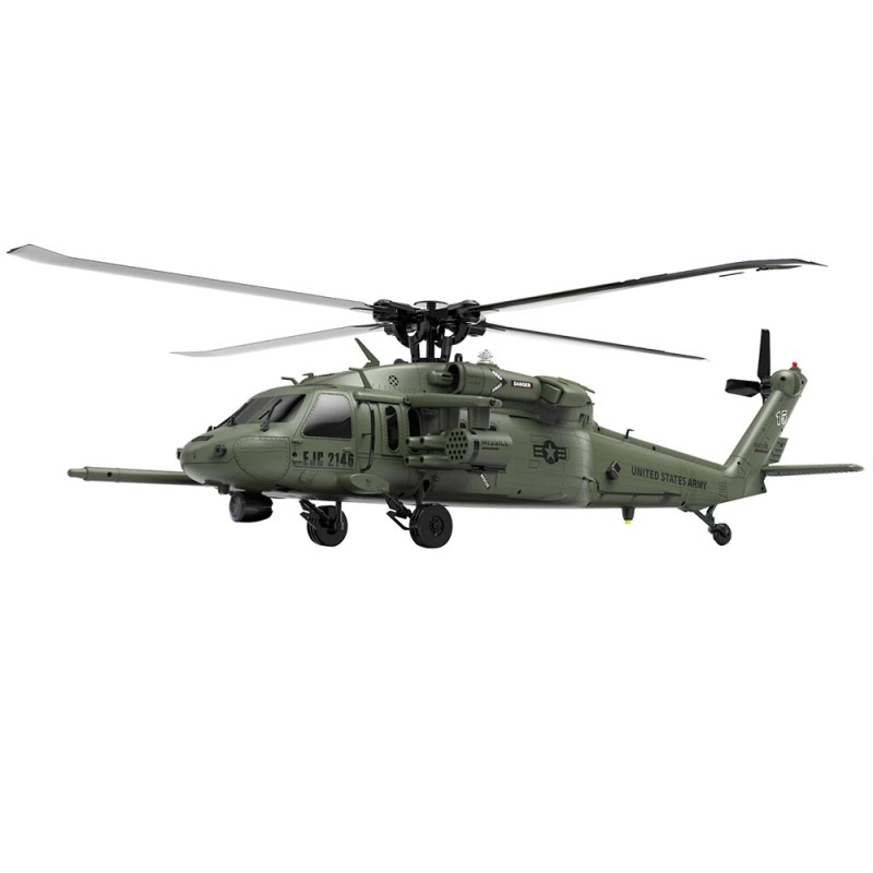 Eachine E200S UH-60 1:47-suhteinen radio-ohjattu helikopteri harjattomat moottorit 6-kanavainen 6-akselinen gyroskooppi 2,4GHz