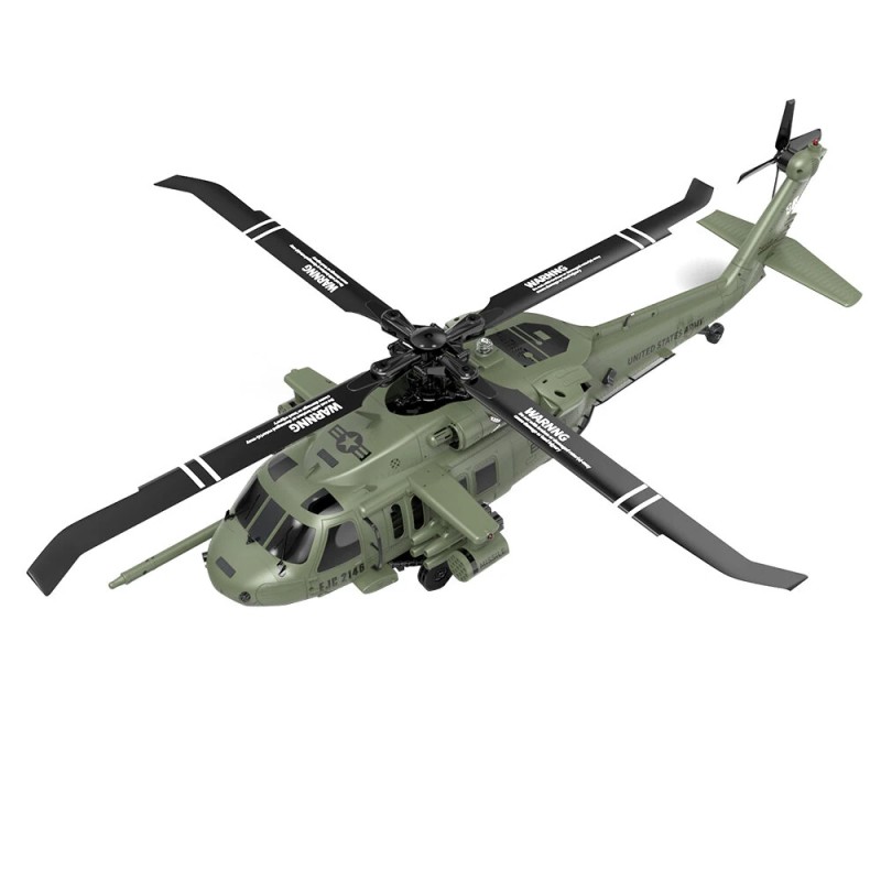 Eachine E200S UH-60 1:47-suhteinen radio-ohjattu helikopteri harjattomat moottorit 6-kanavainen 6-akselinen gyroskooppi 2,4GHz