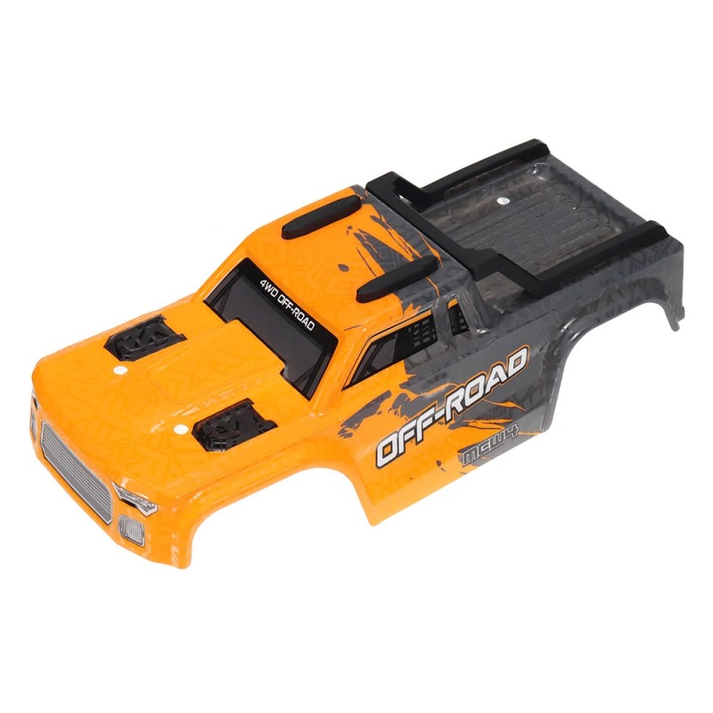 MJX radio-ohjattava 1/16-mittakaavainen harjaton neliveto maastoauto 39 km/h ajovalolla