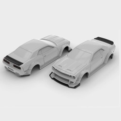 Turbo Racing C75 pieni driftaava radio-ohjattava 1/76 mittakaava 2.4G takaveto LED-valot täysproportionaalinen ohjaus