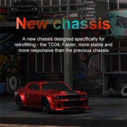 Turbo Racing C75 pieni driftaava radio-ohjattava 1/76 mittakaava 2.4G takaveto LED-valot täysproportionaalinen ohjaus