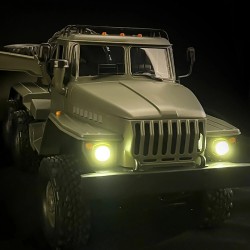 WPL B36-3 Ural etäohjattava 1/16-skaalan maastokuorma-auto perävaunulla proportionaaliohjaus