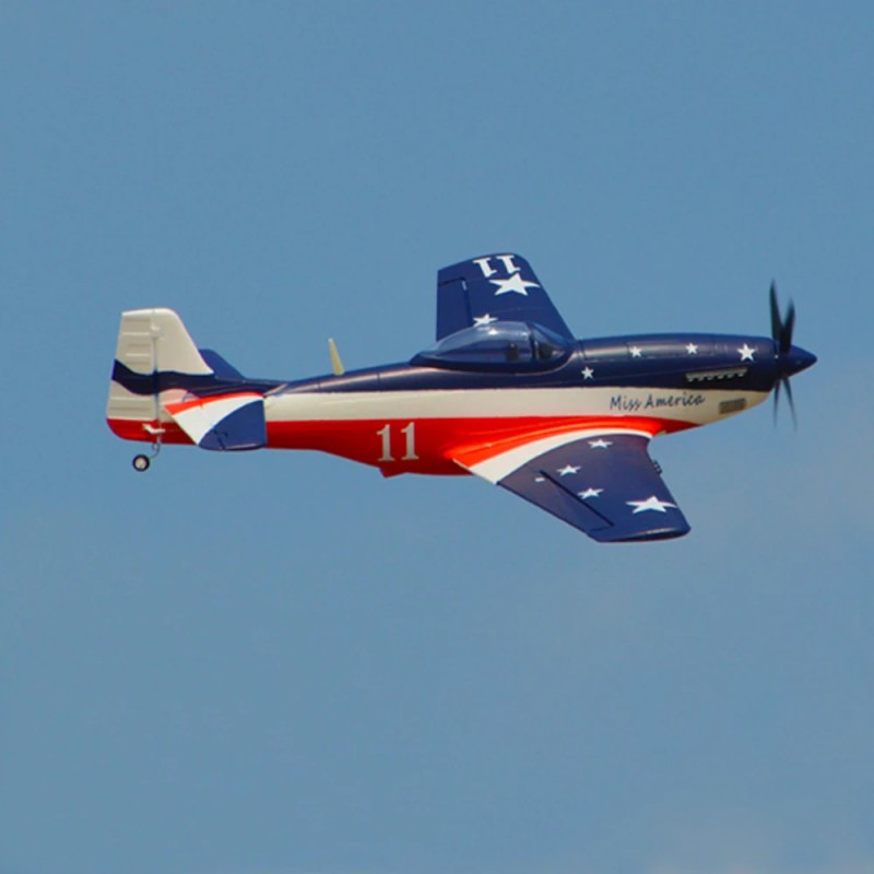 HOOKLL P51 Miss America 1200 mm siipiväli EPO kauko-ohjattava sotilaslentokone KIT/PNP