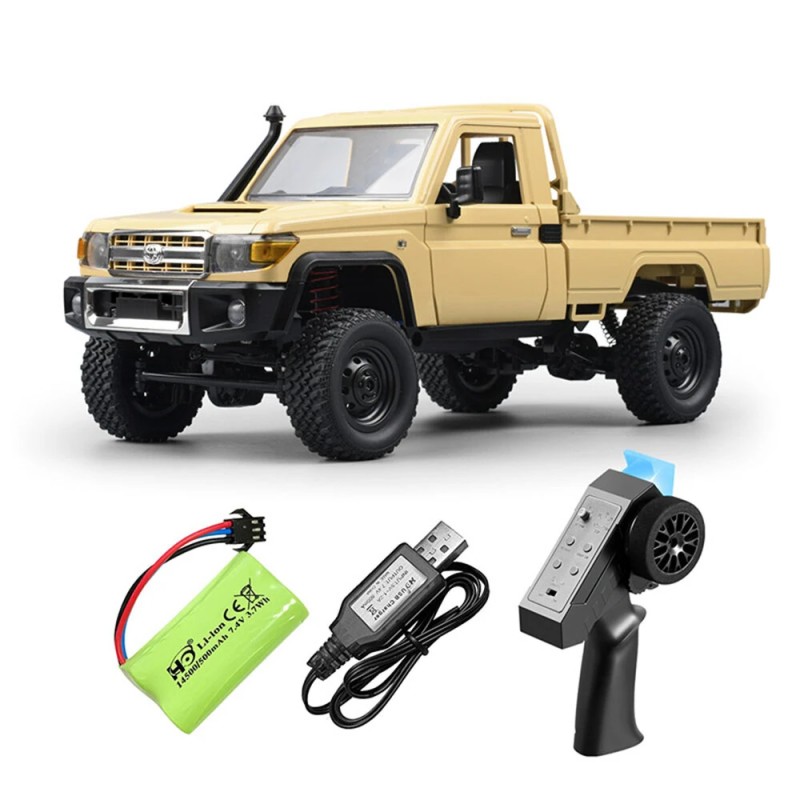 MNRC MN82 1/12-skaalainen radio-ohjattava neliveto Toyota Land Cruiser LC79 kalliokiipeilijä LED-valoilla