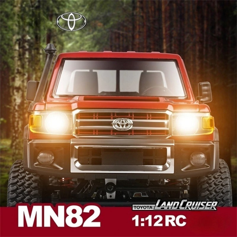 MNRC MN82 1/12-skaalainen radio-ohjattava neliveto Toyota Land Cruiser LC79 kalliokiipeilijä LED-valoilla