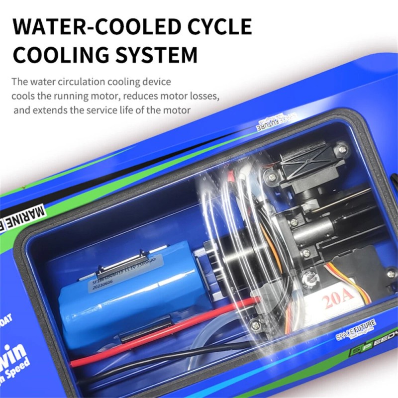 TY XIN 768 harjaton kaukosäädettävä vene yli 30 km/h vesijäähdytys vedenpitävä