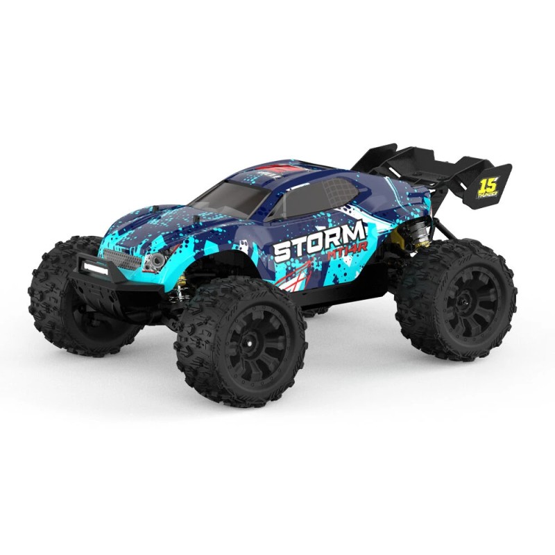 JIUSI MT14R 1/14 skaala valmis radio-ohjattava neliveto harjaton 80 km/h maastoauto metallinen alusta