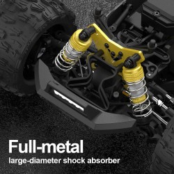 JIUSI MT14R 1/14 skaala valmis radio-ohjattava neliveto harjaton 80 km/h maastoauto metallinen alusta