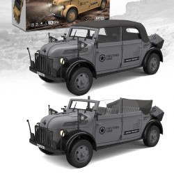 HG TRASPED HG4-51 1/18 radio-ohjattava Steyr 1500A nelivetoinen komentoajoneuvo LED-valoilla