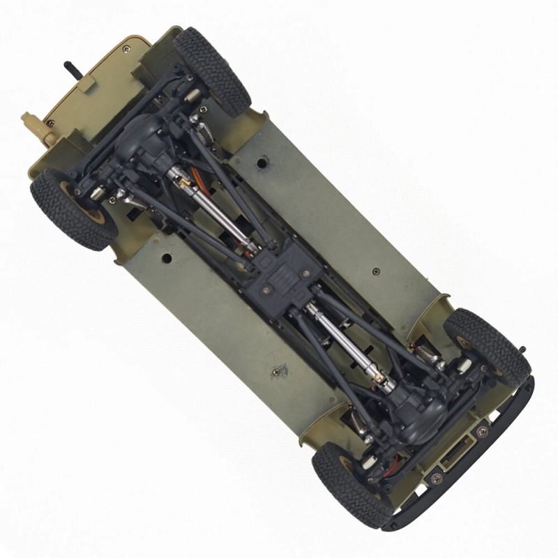 HG TRASPED HG4-51 1/18 radio-ohjattava Steyr 1500A nelivetoinen komentoajoneuvo LED-valoilla