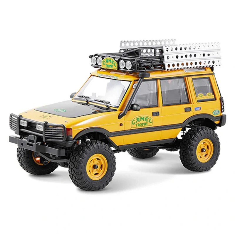 FMS FCX24M Land Rover Camel Trophy -erikoisversio radiollaohjattava 1/24 neliveto kiipeilyauto LED-valoilla