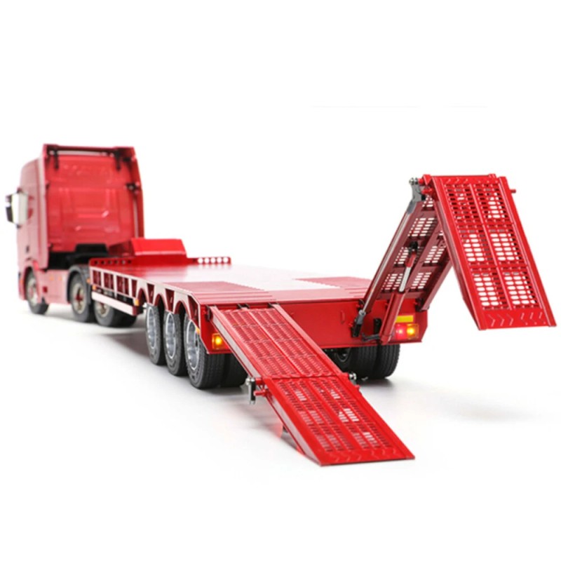 Orlandoo Hunter OH32N02 1/32 tee-se-itse kasaamaton valkoinen lavetti puoliperävaunu malli