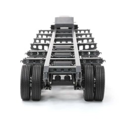 Orlandoo Hunter OH32N02 1/32 tee-se-itse kasaamaton valkoinen lavetti puoliperävaunu malli