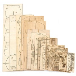 Black Pearl 2024 painos tee-se-itse puinen pienoismalli laivamallipakkaus käsin koottava 1/65