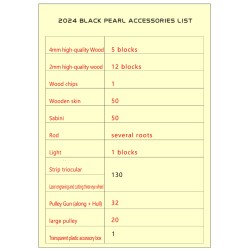 Black Pearl 2024 painos tee-se-itse puinen pienoismalli laivamallipakkaus käsin koottava 1/65