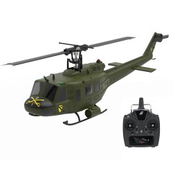 Eachine E190 skaalattu UH 1 Huey RC helikopteri 1 34 2 4G 6CH optinen virtauspaikannus harjattomat moottorit