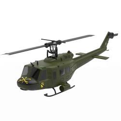 Eachine E190 skaalattu UH-1 Huey RC-helikopteri 1:34 2.4G 6CH optinen virtauspaikannus harjattomat moottorit