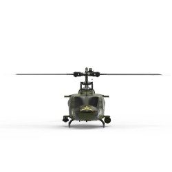 Eachine E190 skaalattu UH-1 Huey RC-helikopteri 1:34 2.4G 6CH optinen virtauspaikannus harjattomat moottorit