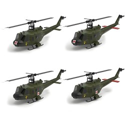 Eachine E190 skaalattu UH-1 Huey RC-helikopteri 1:34 2.4G 6CH optinen virtauspaikannus harjattomat moottorit