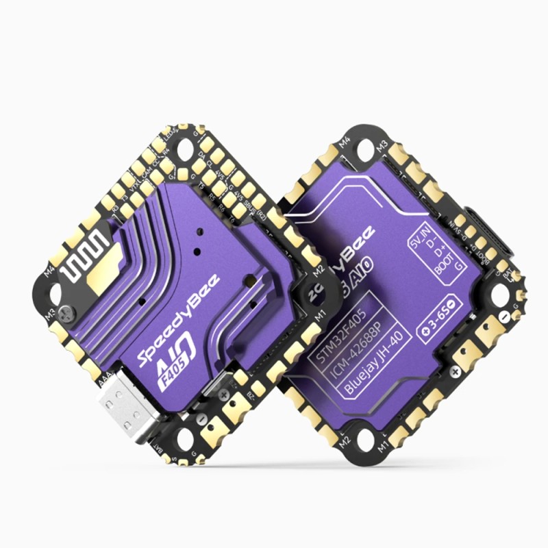 SpeedyBee F405 AIO 40A lennonohjain 5V/9V BEC 3-6S Betaflight ja INAVFlight tuettu