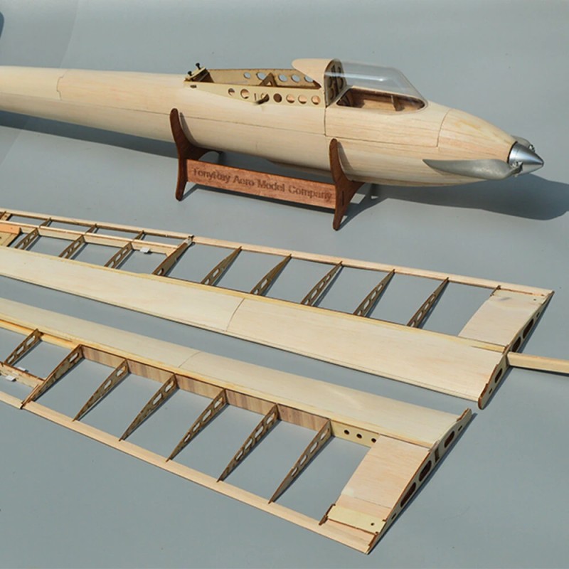 Tony Ray's Aero Model DFS Weihe 1/6,5 2770 mm siipiväli balsapuu radiolennokki rakennussarja