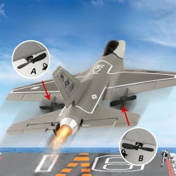 FX FX8823 F16 täysvalmis 2,4GHz:n 3-kanavainen 290mm:n siipiväli EPP-vaahto RC-hävittäjä