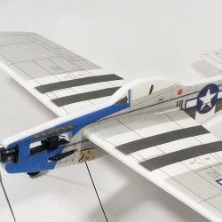 Dancing Wings Hobby E45 P-51 1000 mm EPP kauko-ohjattava hävittäjäsarja tehoyhdistelmä