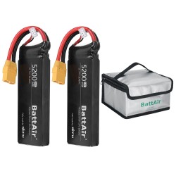ISDT BattAir 7 4V 5200mAh 50C 2S toisen sukupolven älykäs lipoakku XT90 sovellusohjattu RC autoille